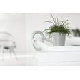 thumbnail image 3 of Ecopots Amsterdam Mini Durable Modern Round Recycled Based Composite Flower Pot Planter, White Grey, 4", 3 of 4
