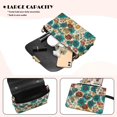 thumbnail image 4 of Pzuqiu Flower Print Crossbody Leather Bags for Women Minimalist Lightness Leather Quilted Shoulder Bag with Chain Strap Functional Fashion Casual Gifts for Women, 4 of 7