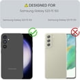 thumbnail image 2 of REQO for Samsung Galaxy S23 FE 5G Case with Tempered Glass Screen Protector, Shock-Absorption Brushed Flexible Soft TPU Carbon Fiber Protective Cover for Samsung S23 FE (Black), 2 of 7