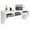 White, variant on Giantex  Wall Mounted Desk Hutch, Computer Desk Floating, Home Office Working Desk, Laptop Table Writing Desk w/Storage Shelves, White