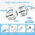 thumbnail image 4 of MINSUI-24 Stage Shower Water Filter - High Output Softener to Remove Chlorine and Fluoride - Reduces Dry Itchy Skin, Dandruff, and Improves The Condition of Your Skin, Hair, Chrome, 4 of 4
