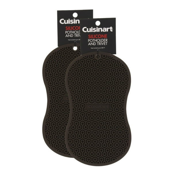 Cuisinart Multipurpose Peanut Silicone Pot Holder and Trivet (2 Pack