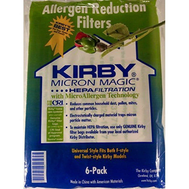 Kirby Vacuum Cleaner Disposable Cloth Paper Bags White Hepa Bags 6 Pack