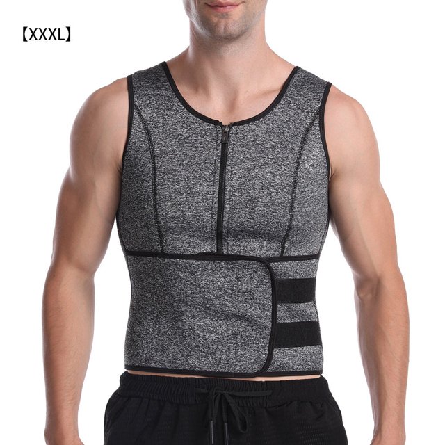 Jumpingount Hombres Body Chaleco Fitness Cintura Entrenador Corsé Chaleco Entrenamiento Fajas, S fajas XXXL Jumpingount CE000201-06