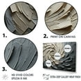 thumbnail image 5 of Designart "Meditative Movement In Grey And Beige III" Abstract Spirals Picture Framed Wall Art Living Room, 5 of 5