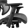 thumbnail image 6 of Flash Furniture Ergonomic Mesh Office Chair with 2-to-1 Synchro-Tilt, Adjustable Headrest, Lumbar Support, and Adjustable Pivot Arms in Gray, 6 of 13