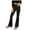 Black, variant on Akiihool Girls Stretchy Pants for Sports Girls Cargo Pants Wide Leg Streetwear Kids Pants with Pockets Trendy Jogger Trousers (White,5-6 Years)