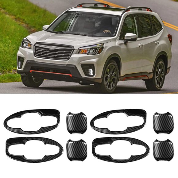 Door Handle Bowl Insert Plate Trim Carbon Fiber Grain Lightweight, , Easy to Remove, Dust Prevention for SK 2019