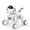 White & Gold, variant on Ruko 1088 Robot Dog Toy, Smart Interactive Puppy, Programmable, 30+ LED Faces, Remote & Gesture Control, Black & Gold, Ages 3-8