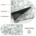 thumbnail image 6 of 2'x6' Rug Runners for Hallways Kitchen, Green Flower Non Slip Entryway Beside Floor Carpet Runner, Farmhouse Vintage Boho Leaf Spring Washable Laundry Room Bedroom Throw Rugs Mat for Family Pet, 6 of 8