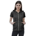 thumbnail image 1 of Moomaya Womens Zip Up Sweat à Capuche Manches Courtes Poches Supérieures Casual Sweats à Capuche, 1 of 6