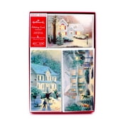 Hallmark Thomas Kinkade Assortment Christmas Boxed Cards, Cards 40 Ct + Envelopes 40 Ct + Foil Seals 40 Ct