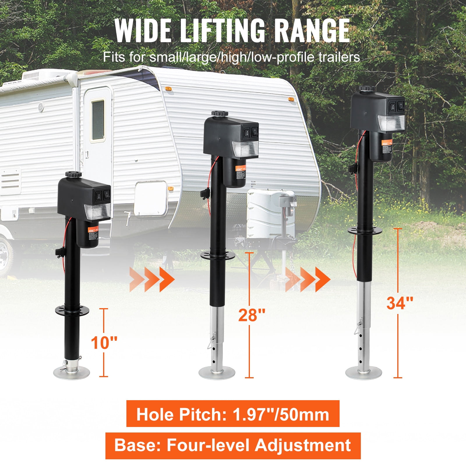 VEVOR Electric Trailer Jack 3500 lbs Power Tongue Jack for RV Trailer & Camper