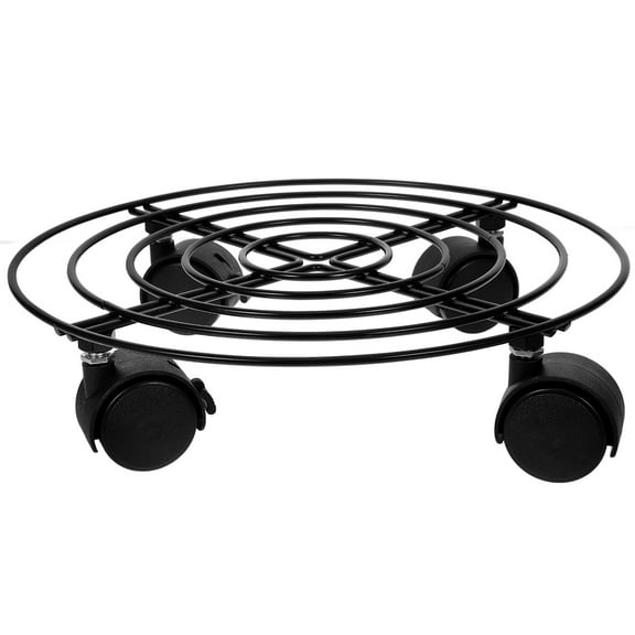 WHAMVOX  Gas Bottle Holder Stand Replacement Propane with Wheels Black