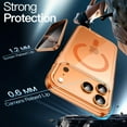 thumbnail image 4 of JETech Magnetic Case for iPhone 17 Pro 6.3-Inch Compatible with MagSafe, Shockproof Phone Bumper Cover, Anti-Scratch Clear Back (Orange), 4 of 5