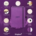 thumbnail image 3 of Wildlife Dingbats* Wildlife A5 Purple Hippo Notebook - Dotted, (Hardcover), 3 of 7