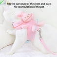 thumbnail image 6 of Pnellth 1 Set Pet Harness Leash Adjustable Wear-resistant Cartoon Rabbit Doll Pet Cat Dog Traction Rope Set, 6 of 10