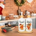 thumbnail image 5 of 2Pcs Christmas Soap Dispenser Refillable Liquid Container Gingerbread Man Candy Glass Soap Dispenser with Pump for Xmas Holiday Home Kitchen Countertop Decor, 5 of 7