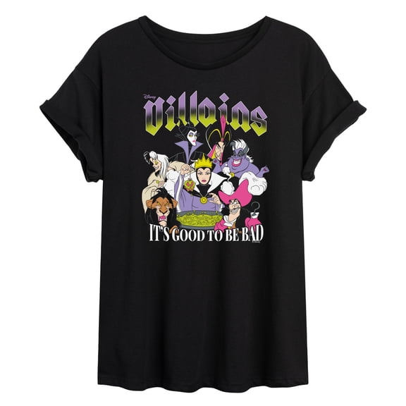 Disney - Villains - Juniors Oversized Graphic T-Shirt