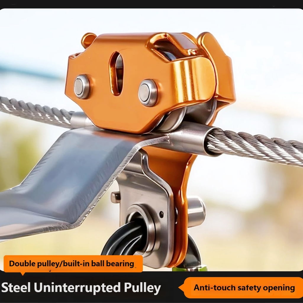 CEORPER Compacts Mountaineering Bearing Pulley With Side Plates Corrosions Resistant