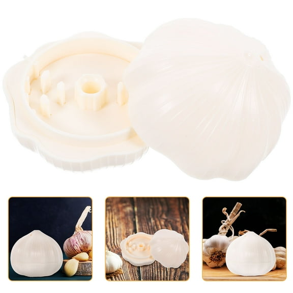 LEORX Hand Press Garlic Chopper Ps White 1Pcs