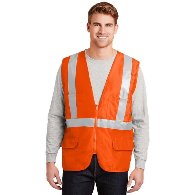 CornerStone® - Chaleco de seguridad con espalda de malla ANSI 107 Clase 2. CSV405 Piedra angular CSV405