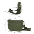 thumbnail image 4 of Montana West Crossbody Bag for Women with Dual Zipper Pockets, Green, 4 of 7