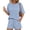 Baby Blue, variant on Ekouaer Two Piece Sets for Women Summer 2026 Lounge Sets Matching Outfits | Short Sleeve Ribbed Summer Sets 2 Piece Vacation Outfits Beach Short Sets Cruise Outfits Airport Travel Clothing with Pocke