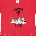 thumbnail image 3 of Inktastic Pittie Life is Ruff! Spotted Pit Bull Girls Toddler Dress, 3 of 4