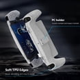 thumbnail image 4 of Funda Protectora TPU Suave 360° Con Incluido Antideslizante Amortiguador Y Anticaída Agarre Cómodo Adecuada para Consola Juegos Portátil PlayStation Portal (PS5 Portal) [modelo Con Soporte] (blanco), 4 of 9
