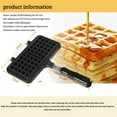 thumbnail image 2 of Kitchen Gas Non-Stick Waffle Cake Maker Pan Mold Presses Cooking Plate Tool Baking Mold, 2 of 8
