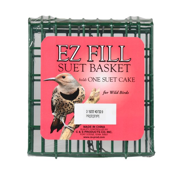 C&S EZ Fill Suet Basket Wild Bird Feeder