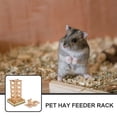 thumbnail image 4 of MasteelfCA Wooden Hay Feeder for Rabbit Bunny Wood Food Feeding Rack Pet Hay Feeder, 4 of 8