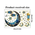 thumbnail image 3 of Linnome Ramadan Mubarak Wall Decals Islamic Moon Star Decoration for Holiday Home Decor Self Adhesive Vinyl Stickers for Window Door, 3 of 7