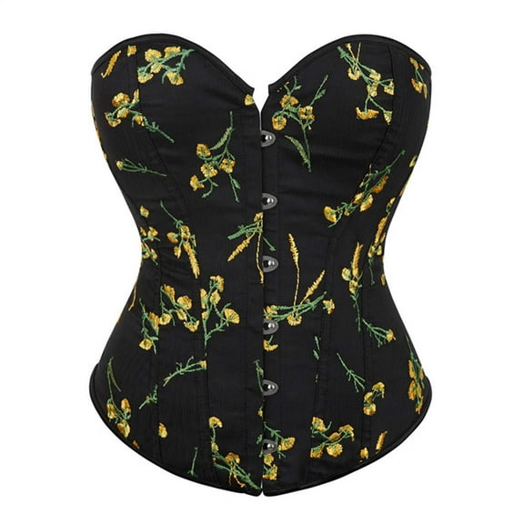 Yuwull Corset Top Womens Bustier Tops For Women Blacj Corset Top For Woemn
