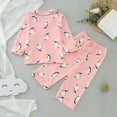 thumbnail image 7 of ZRBYWB Toddler Boy Girl Outfits Long Sleeve Cartoon Print Warm T Shirt Tops Pants Outfits Fashion, 7 of 7