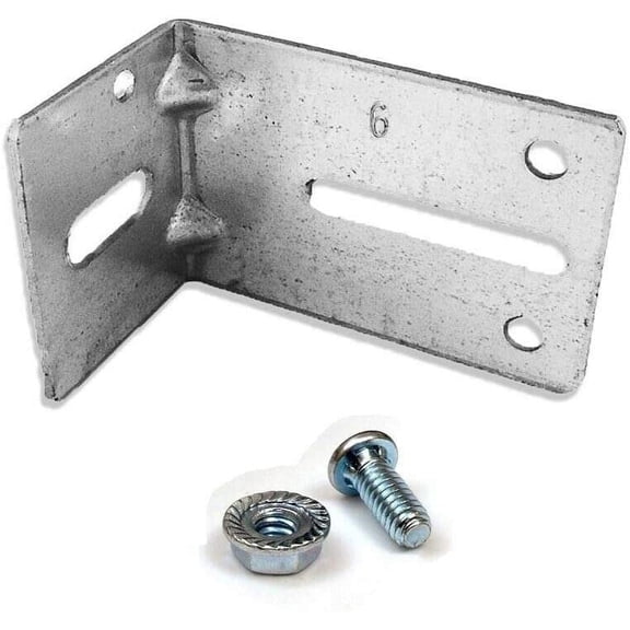 Garage Door Jamb Bracket J6 w/Fastener (12 Gauge) (4-Pack)