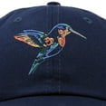 thumbnail image 2 of DALIX Hummingbird Hat Baseball Cap Mom Nature Wildlife Birdwatcher Gift in Navy Blue, 2 of 6