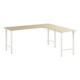 thumbnail image 1 of Hustle 72W x 24D L Shaped Computer Desk in Natural Elm - Engineered Wood, 1 of 6