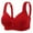 Red, variant on Zpanxa Bras for Women, Women's Plus Size Wireless Bra Thin Breathable No Underwire Full Coverage Comfortable Bralette