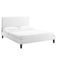 thumbnail image 2 of Modway Peyton Performance Velvet Twin Platform Bed in White, 2 of 10