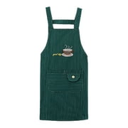 Cheers Kitchen Apron Oil-proof Sleeveless Cotton Big Pocket Hand Wipe Apron BBQ Accessories