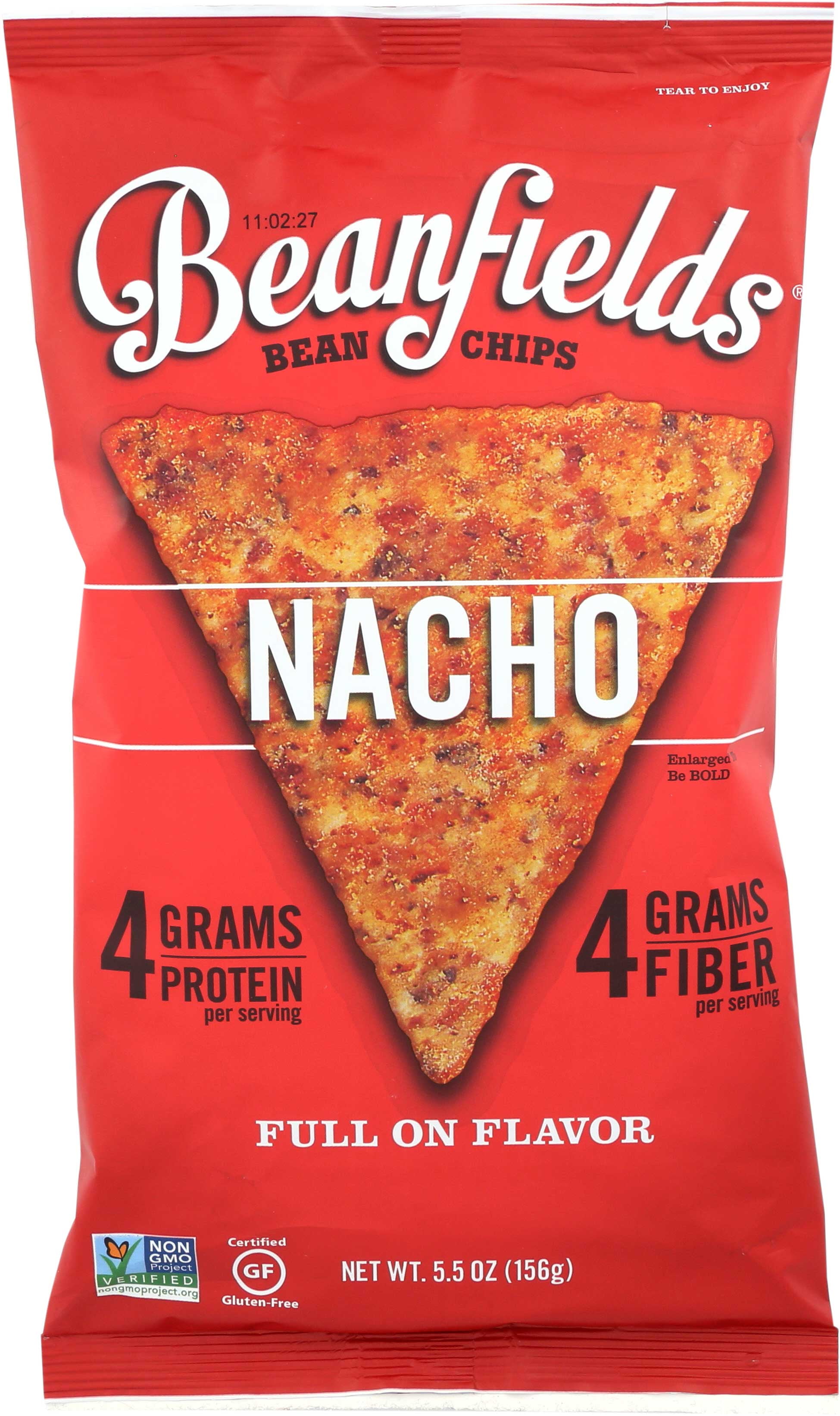 Beanfields Nacho Bean Chips, 5.5 Ounce 6 per case.