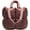 Brown-c, variant on Puffer Tote Bag, Trendy Luxury Chic Quilted Large Padded Designer Handbags for Women Cotton Winter Soft Shoulder Bag