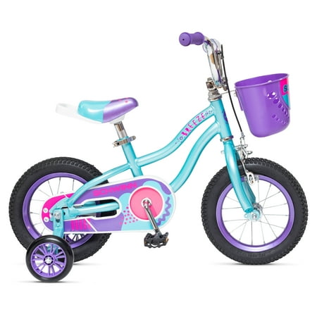 Schwinn Breeze Kids’ Bike  12 in. with Basket  Girls  Teal / Purple