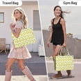 thumbnail image 4 of Large Capacity Tote Bag,Yellow Lemon Fruit Slices White Pattern Handbag Fashion Luxury Tote Bag,15.7"x13"x 5.1" Inches,Laptop Compatible, 4 of 4