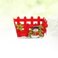 thumbnail image 2 of Christmas Candy Storage Basket Non-woven Hollow Storage Case Fruits Container Chocolate Sugar Holder  Gift (Snowman), 2 of 10