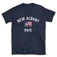 thumbnail image 1 of New Albany Ohio Patriot Men's Cotton T-Shirt, 1 of 1