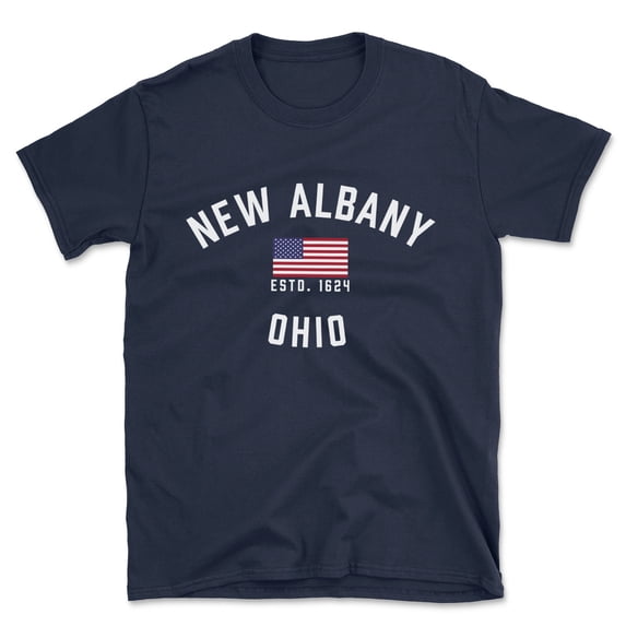 New Albany Ohio Patriot Men's Cotton T-Shirt