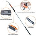 thumbnail image 2 of GREEN MOUNT 19" Manual Pole Saws, for Tree Trimming with 13" Blade, Tension Spring Design Extension Pole pruning Saw Trimmer, 2 of 6